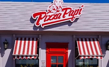 Pizza Papri Personalized Business Sign
