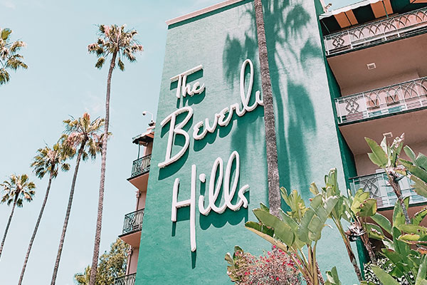 The Beverly Hills Channel Letter Building Sign