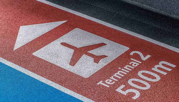 Personalized Floor Signage - Terminal2 500m