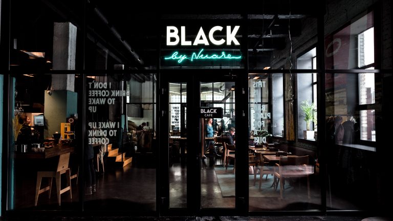Black by Nuare Cafe Illuminated Sign