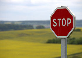 Stop Pole Sign