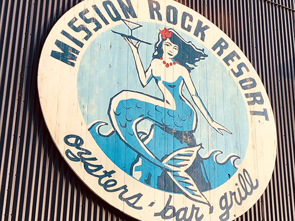 Mission Rock Resort Storefront Sign