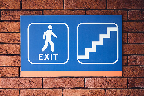 Exit Wayfinding Sign
