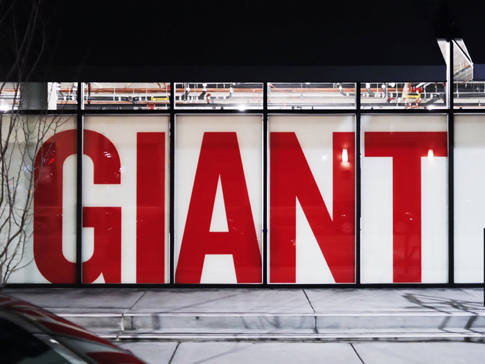 Giant Window Graphic Sign