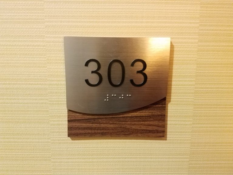 Metal Number Sign