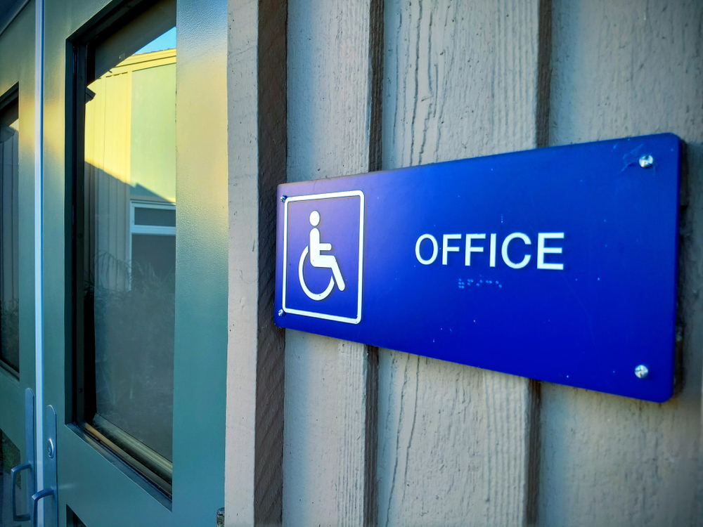 ADA Handicap Office Sign