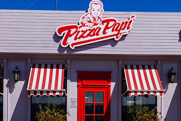 Storefront Signage - Pizza Papri
