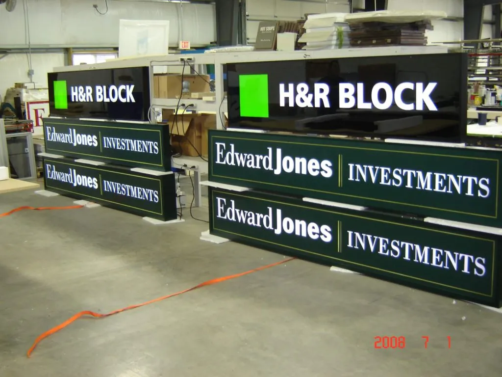 Double Sided Cabinet Signage CT